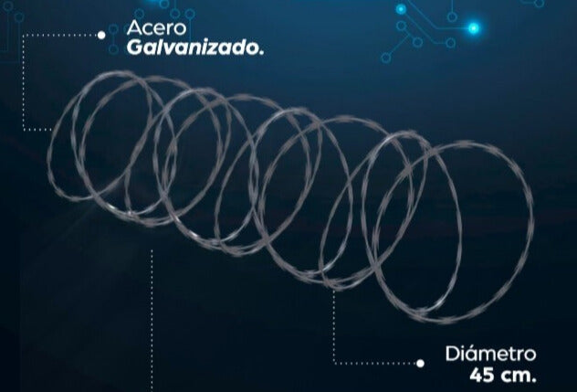 Concertina doble galvanizada
